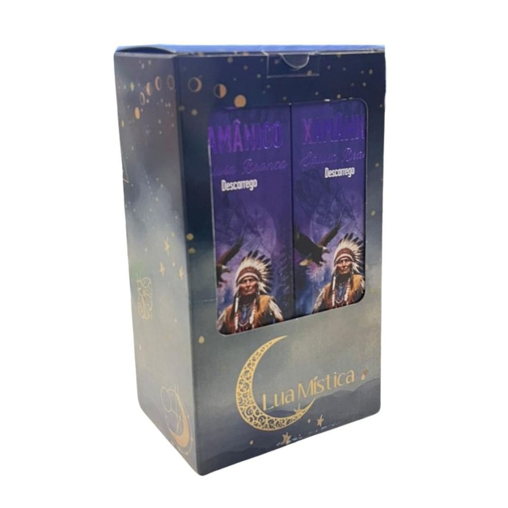 Incenso Natural Lua Mistica 0% Carvão Box 12 Cxs C 10 Var