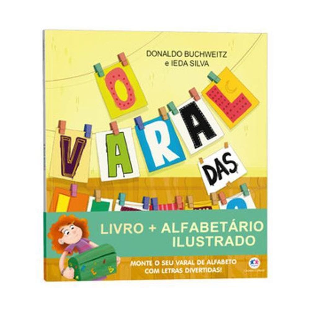 O Varal Das Letras - Livro + Alfabetario Ilustrado