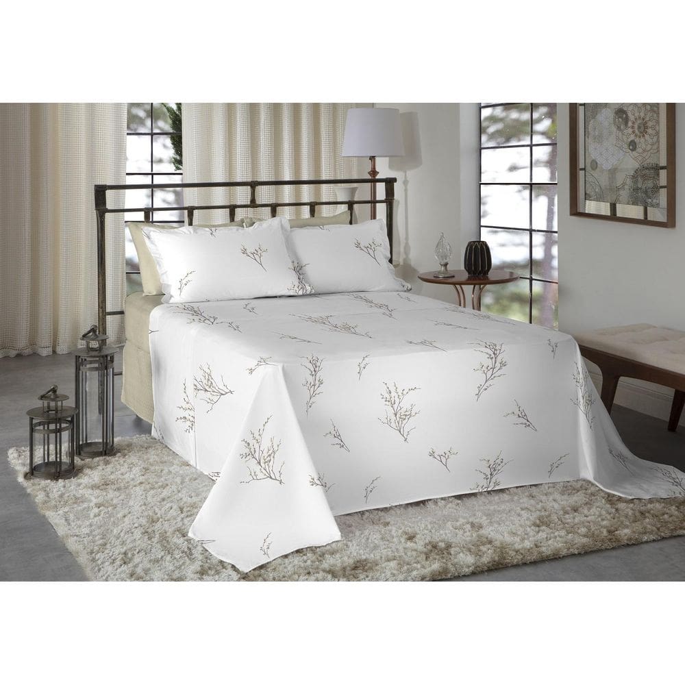 Jogo De Cama Casal 300 Fios Nova América - Aline 7370