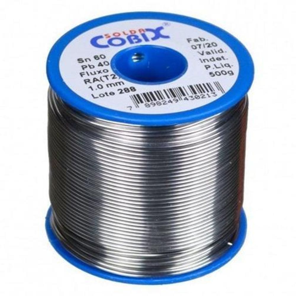 Fio De Estanho 60X40 2,5Mm 500Gr - Cobix