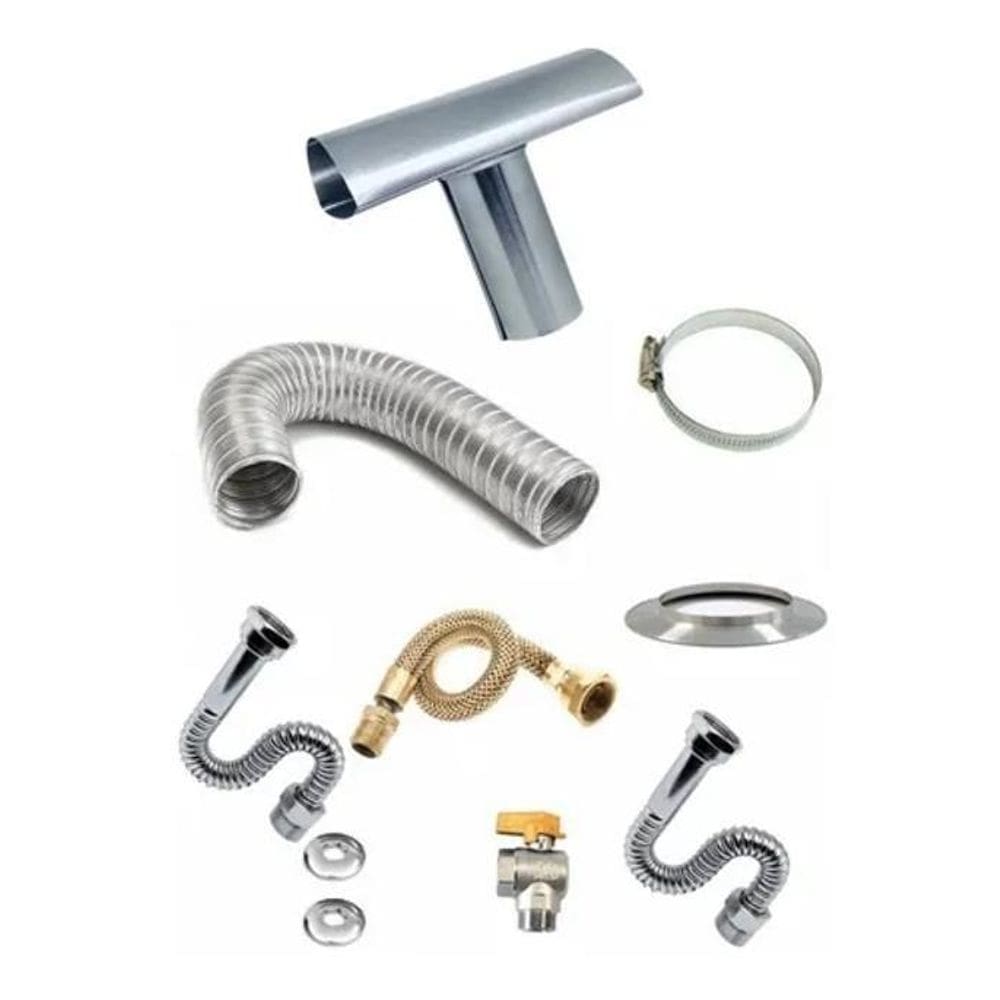 Kit Instalação Completo Compatível Com Aquecedor E27 Rinnai