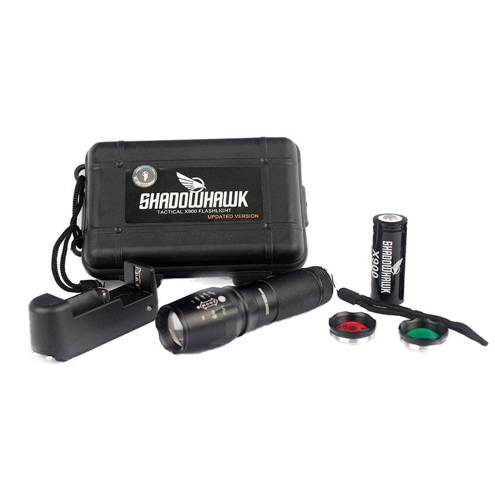 Lanterna Shadowhawk X900 Exclusiva Com Lente Verde E Vermelha