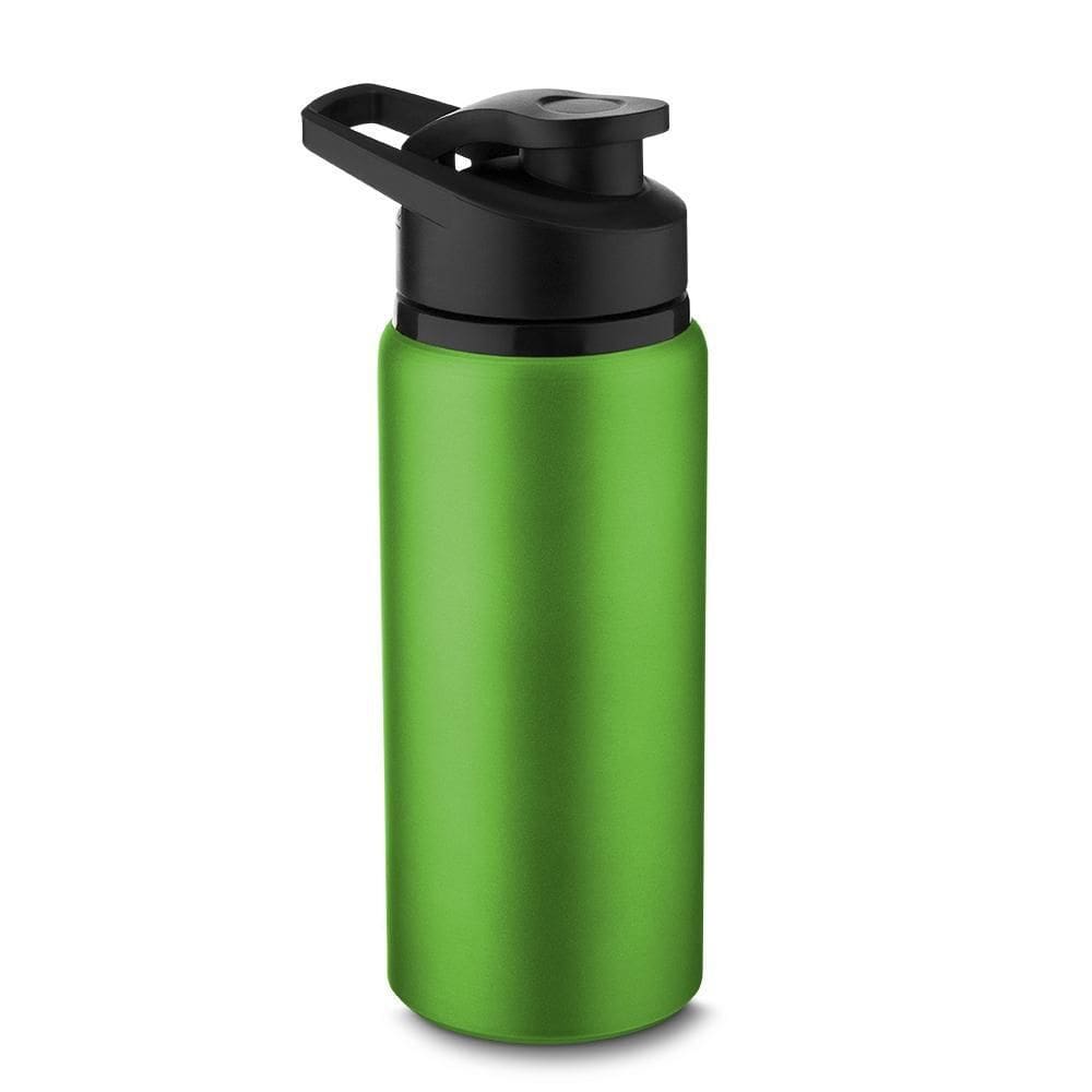 Garrafa Squeeze 600ml Alumínio água Academia Verde