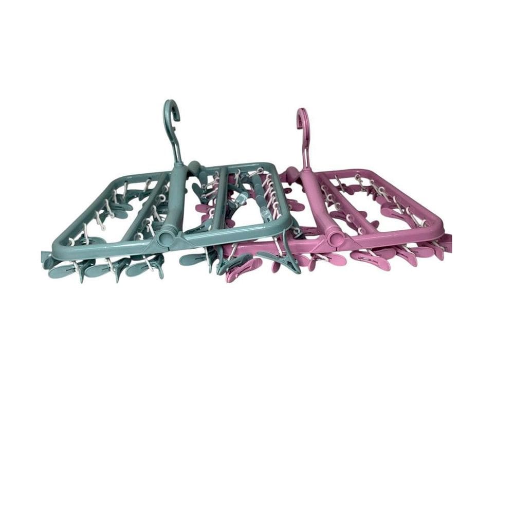 Varal Portátil Com 32 Prendedores - Roxo