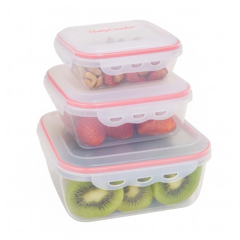 Conjunto Pote para Alimento Hermético 3 Pçs Betty Crocker