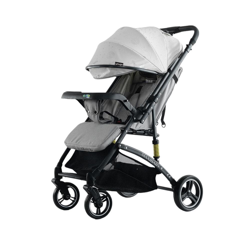 Carrinho Bebê Passeio Alça Reversível Yougo Cinza Maxi Baby
