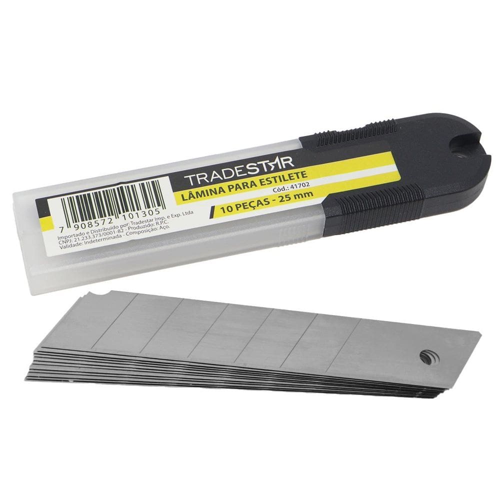 Jogo Refil Lâmina Para Estilete Largo 25Mm