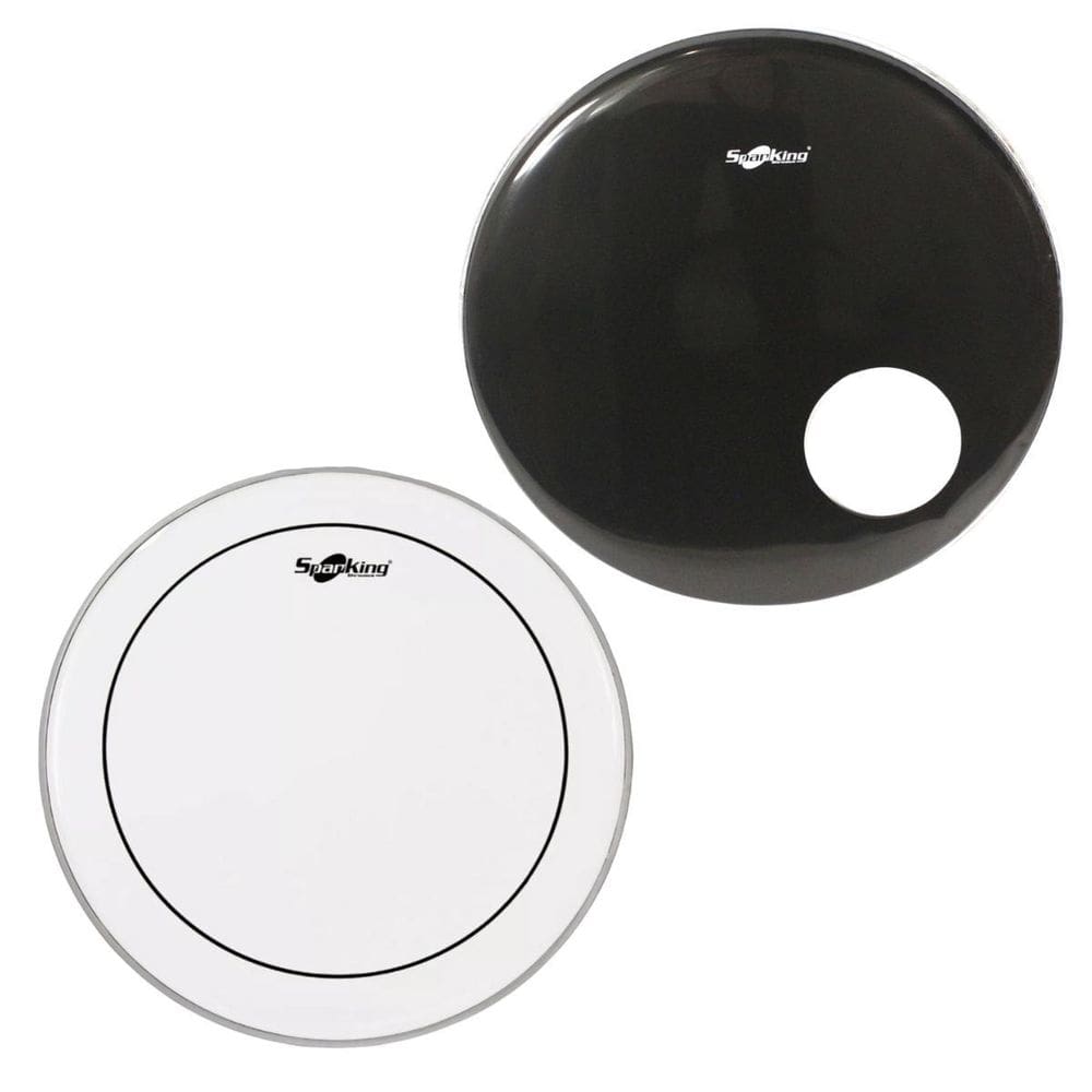 Kit Pele 22`` Bumbo Hidráulica Spanking + Pele Furo Preta