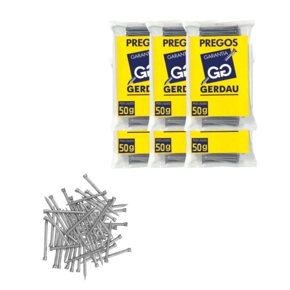 Prego Polido Sem Cabeça 12X12 1,8Mm X 27,6Mm 300G Gerdau