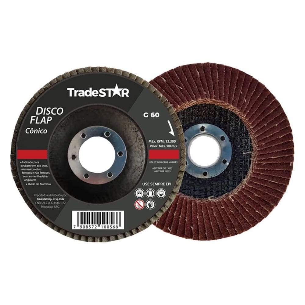 Disco Desbaste Flap Porcelanato Piso G60 Lixa