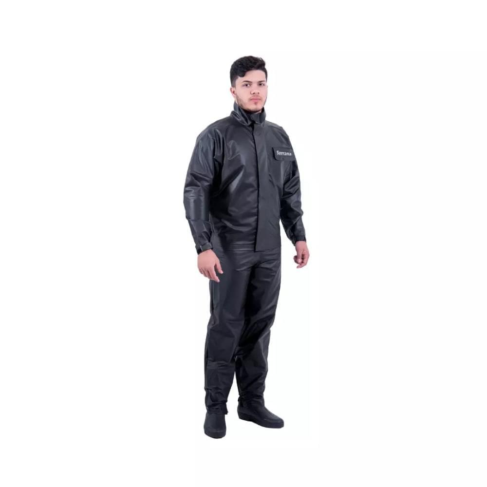 Capa de Chuva Motoqueiro Masculina Serrana Protercapas Tamanho M