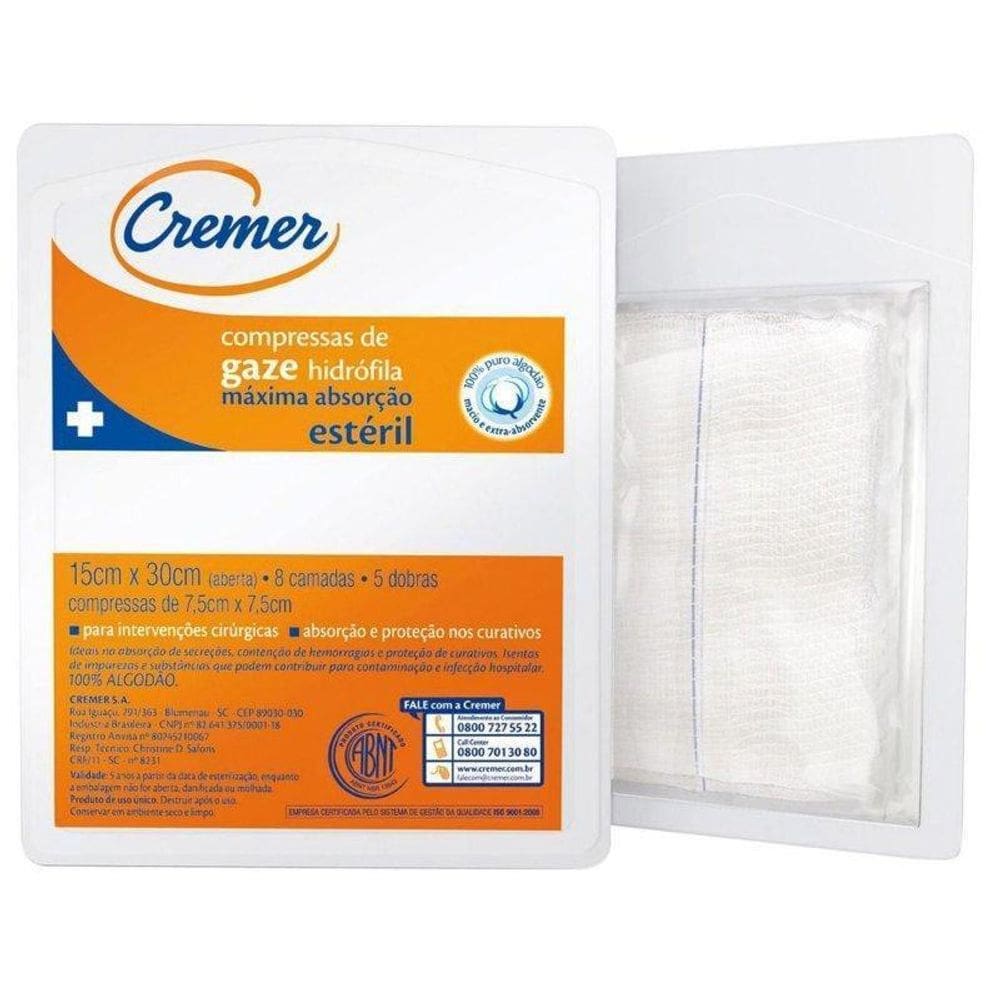 Compressa 13 Fios C/10 Un. Esteril - Cremer