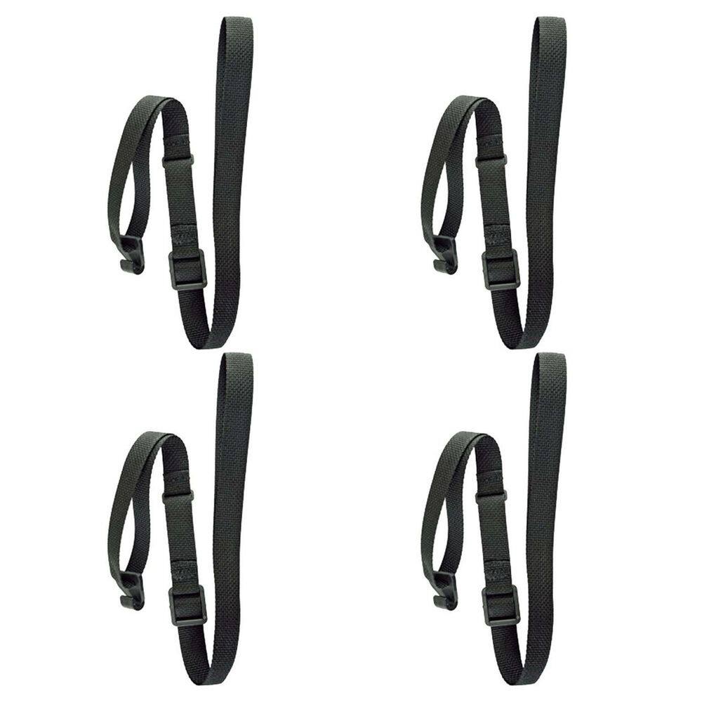 Kit 4 Correias Nylon Alça Ukulele 55.5cm Pretas