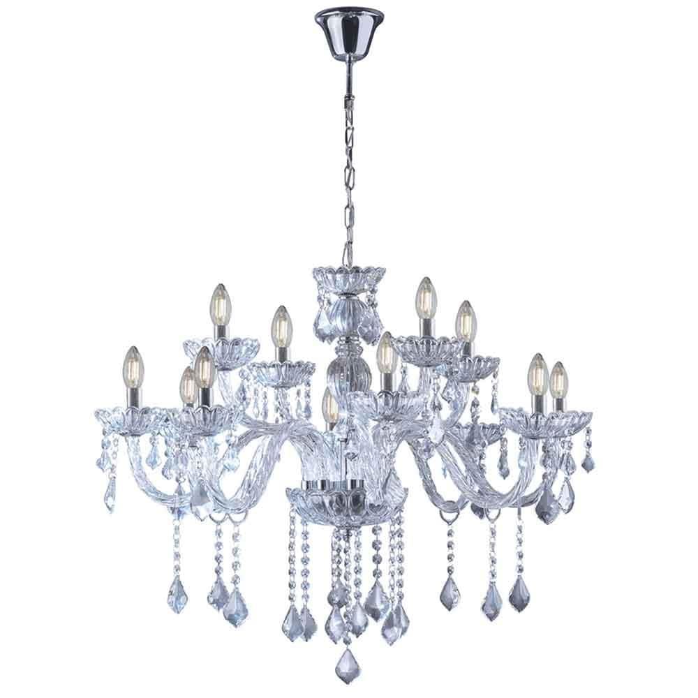 Lustre Candelabro Cristal Maria Tereza Nice 12 Lâmp
