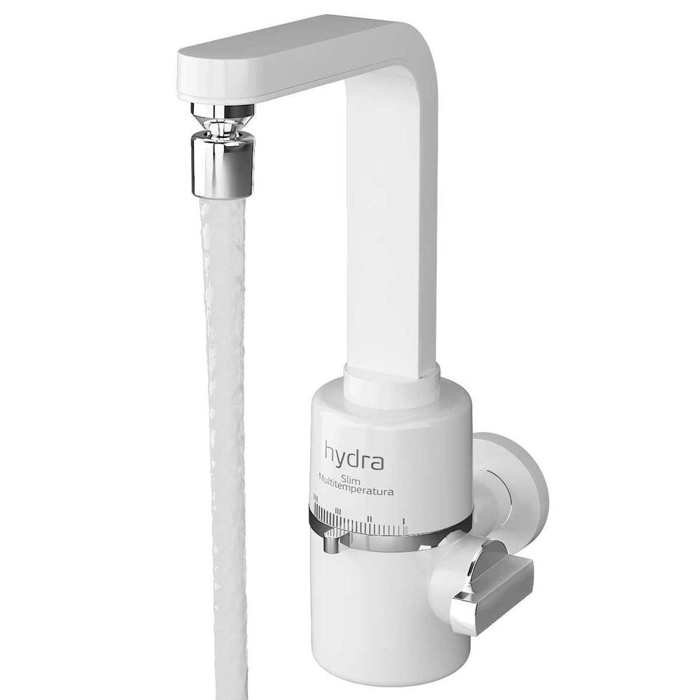 Torneira Elétrica Slim 4T Multitemperatura Parede Hydra 220V