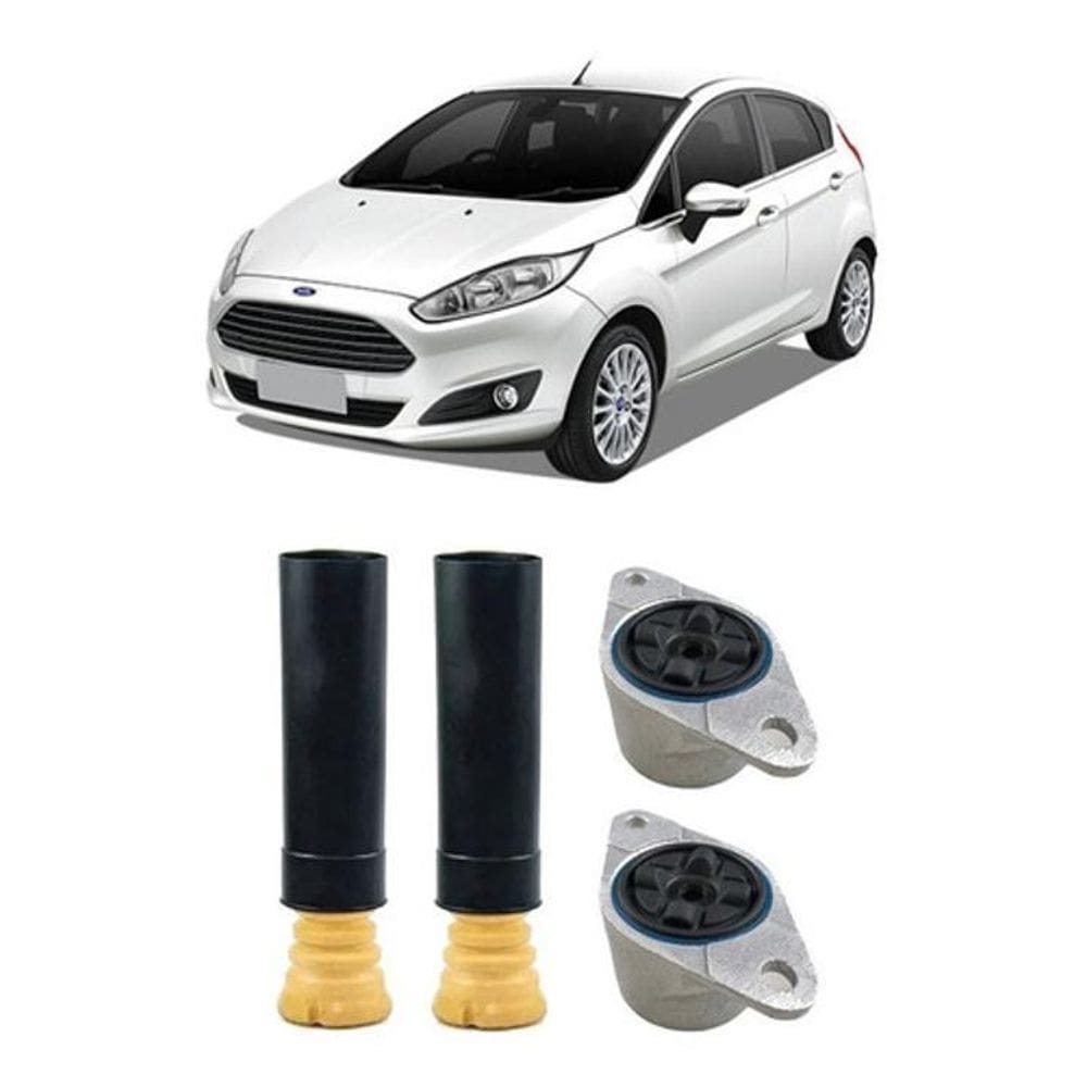 2 Kit Coxim Batente Traseiro New Fiesta 2014 2015 2016 2017