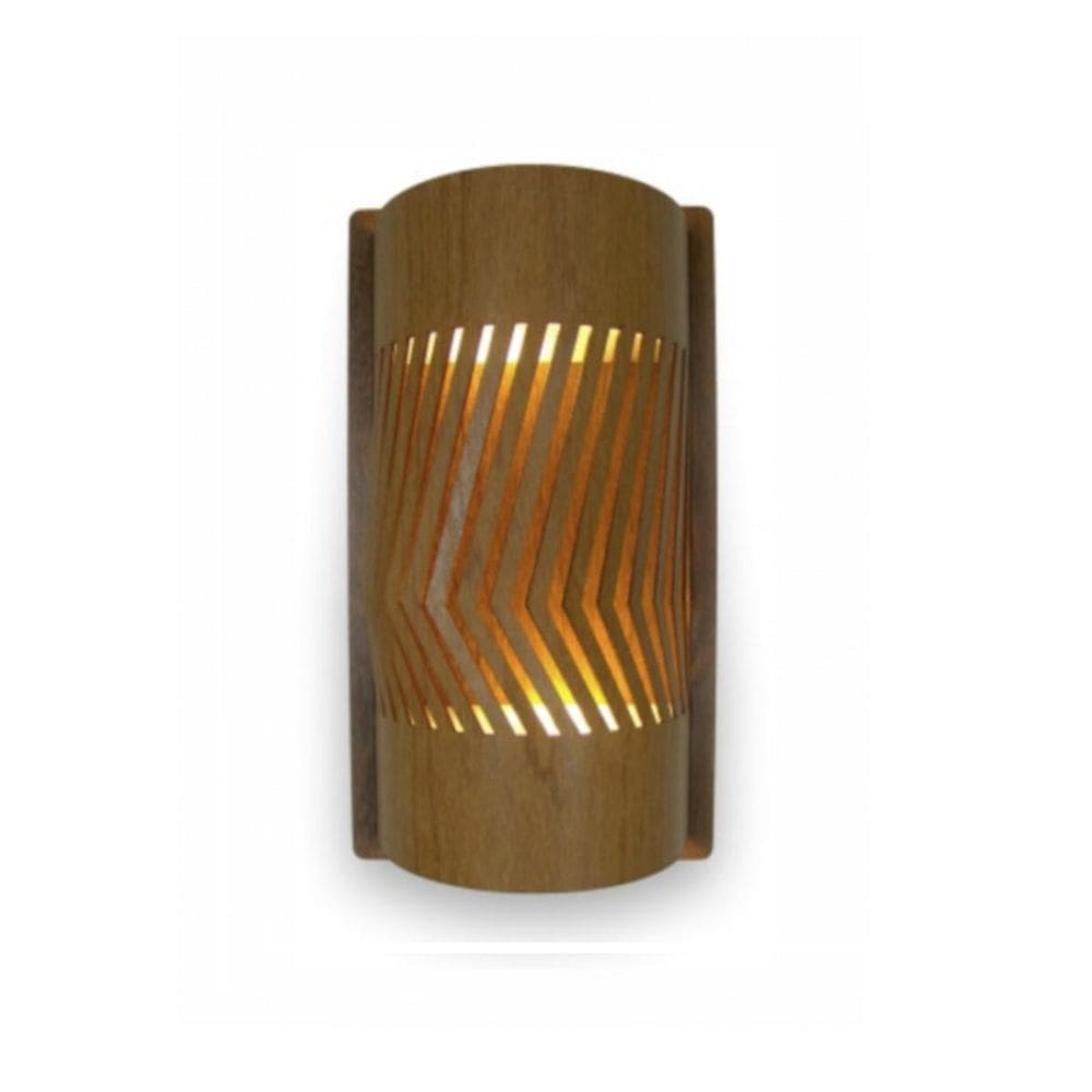 Arandela Madeira Imbuia Sala Escada Edícula Hall De Entrada.