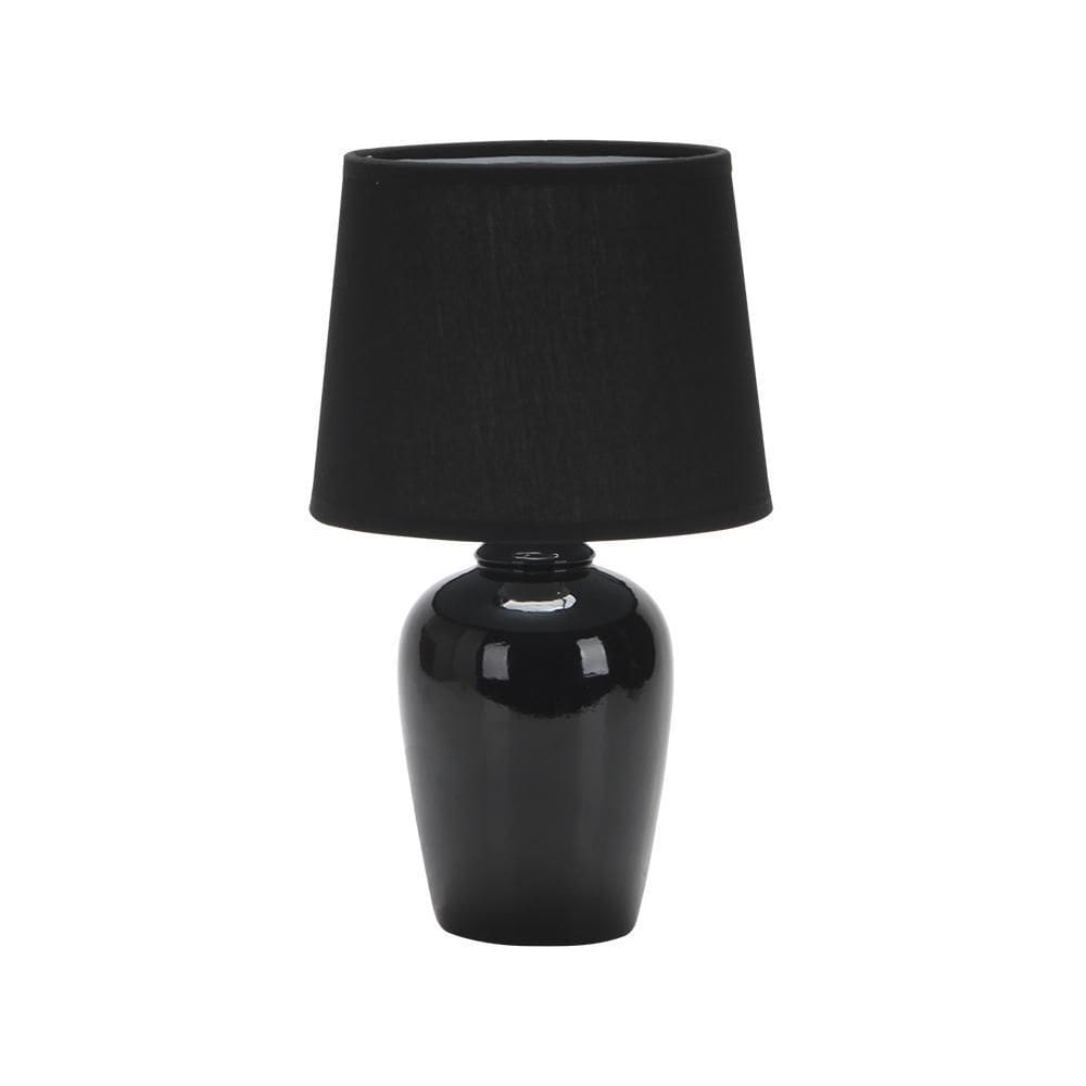 Abajur Cerâmica Pottery 32cm E-27 - Taschibra Preto