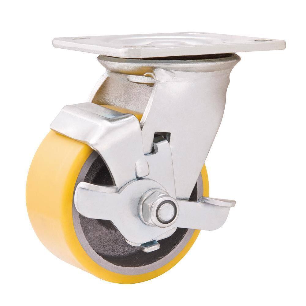 Rodizio Giratório Com Freio 4 Média 180Kg Núcleo Ferro Fund