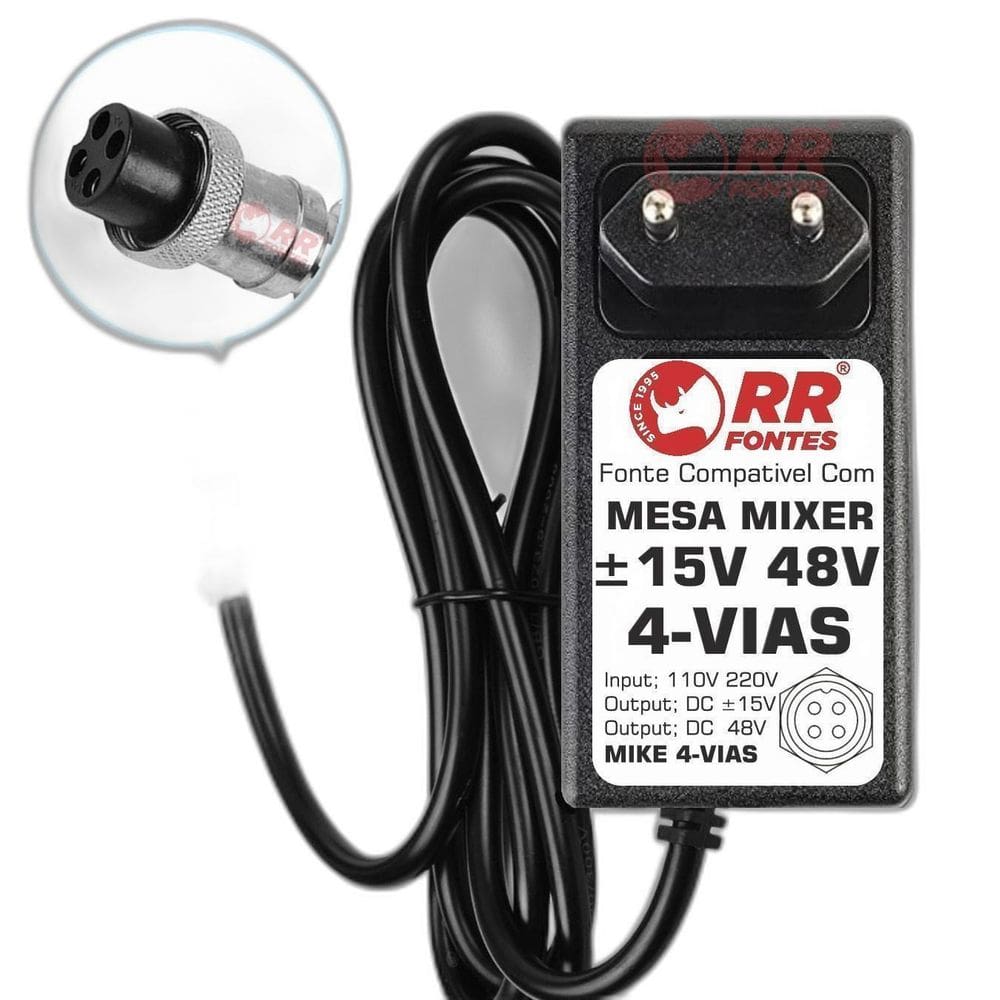 Onte 15V 48V Para Mesa Som Mixer Amw K8 K10 Sm4 V2 Am4 Cm4