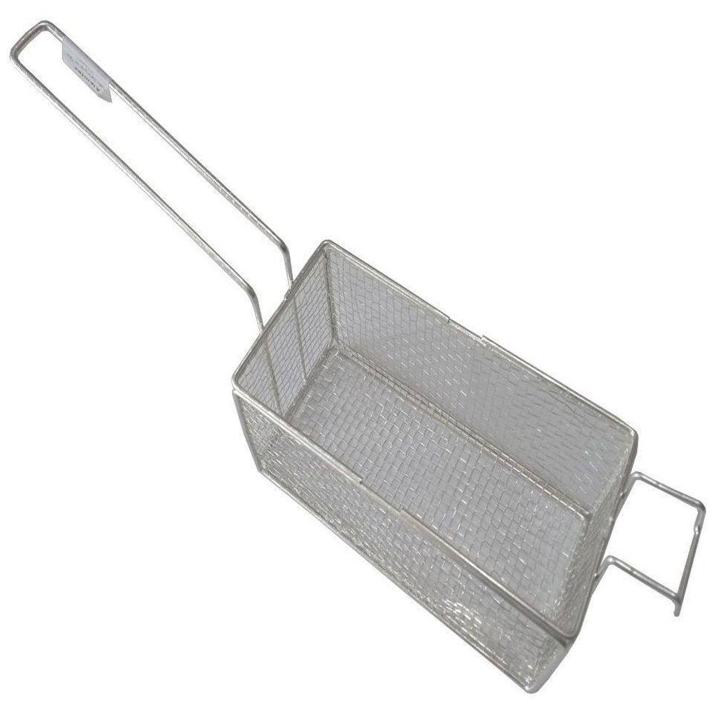 Cesto D Fritura Em Tela 24X11X10Cm P Fritadeira Retangular