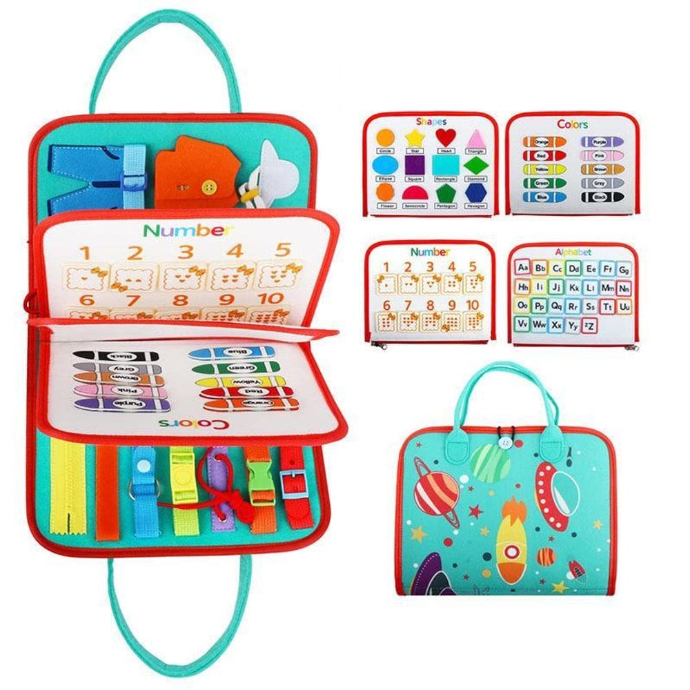 Bolsa Pasta Infantil Montessori Pedagógica - Verde