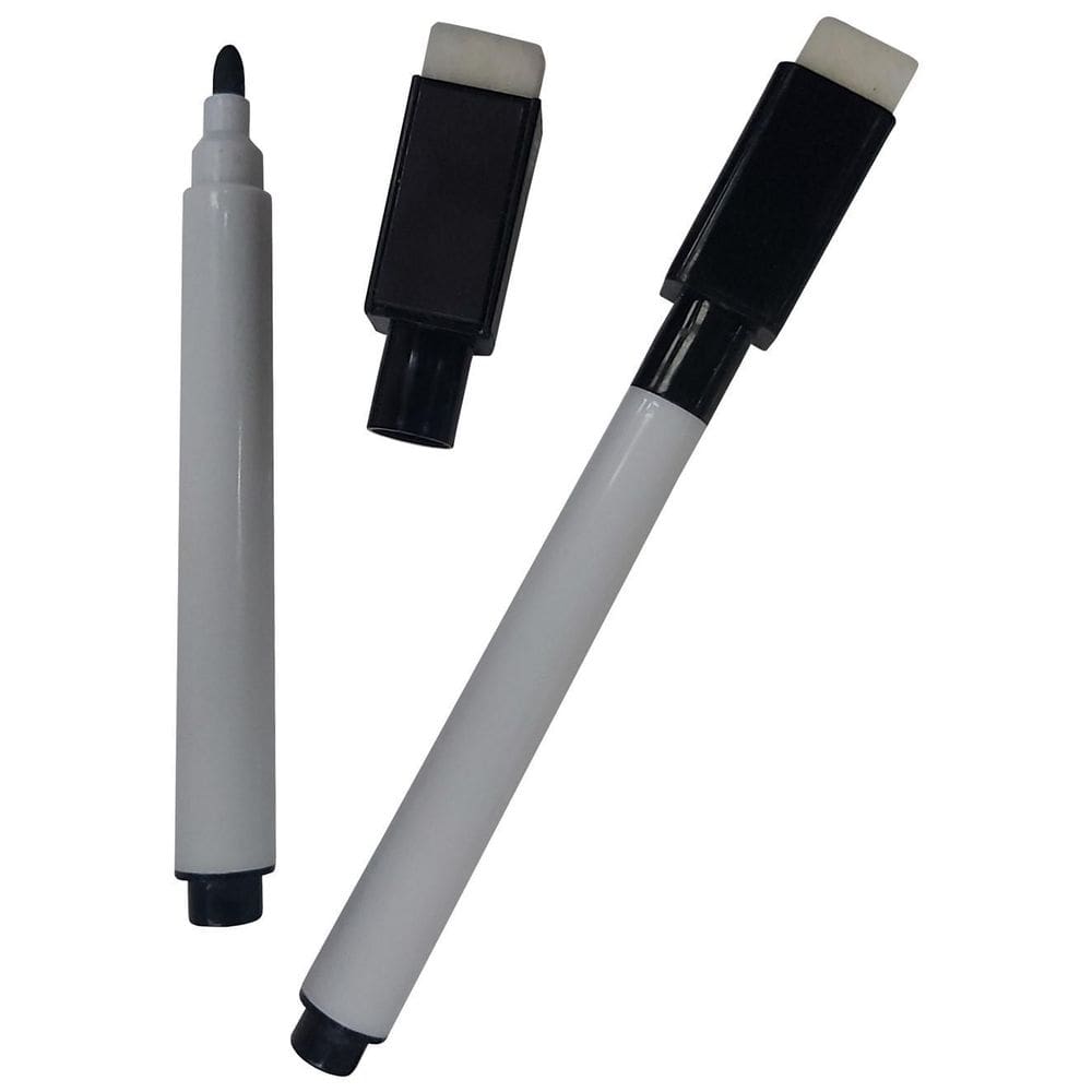 60 Canetas Para Quadro Branco Com Apagador E Imã