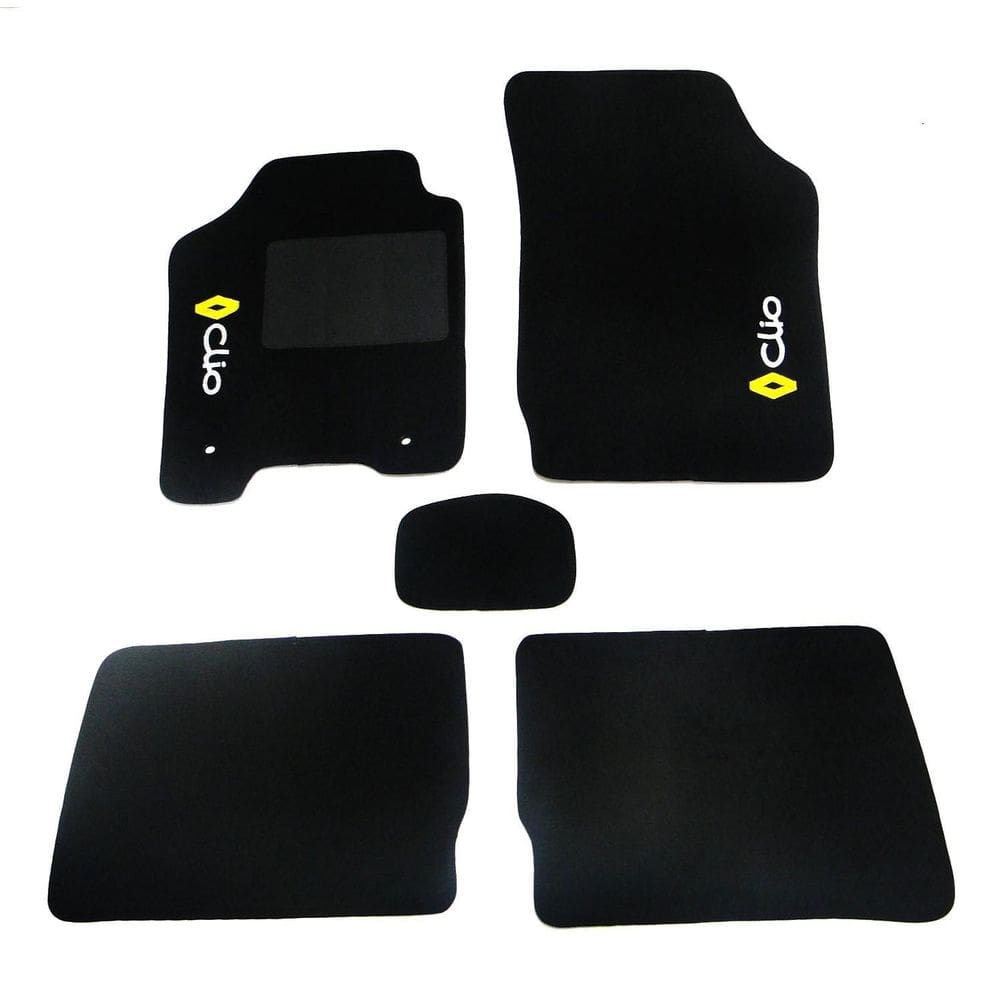 Jogo De Tapete Automotivo Clio Carpete Com A Base Pinada