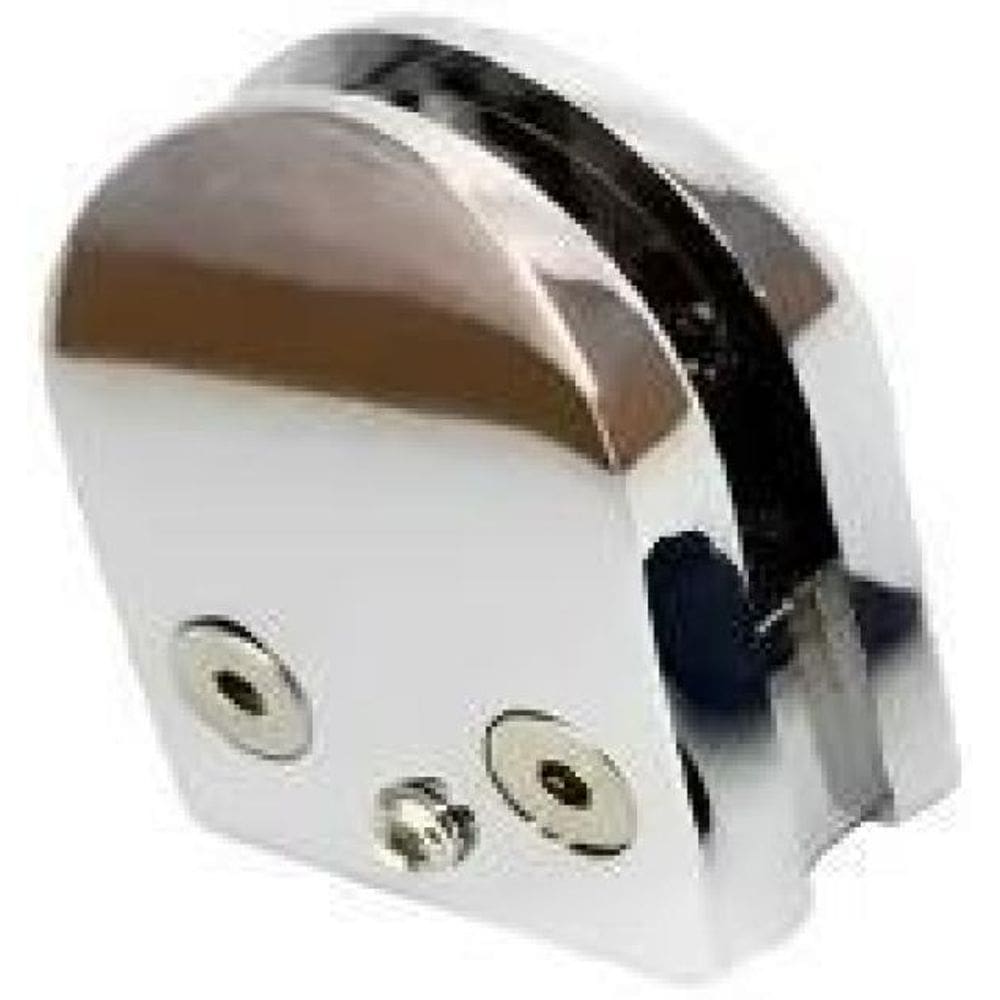 Kit 10 Suporte Presilhas Vidro Curva Redonda Aço Inox 304