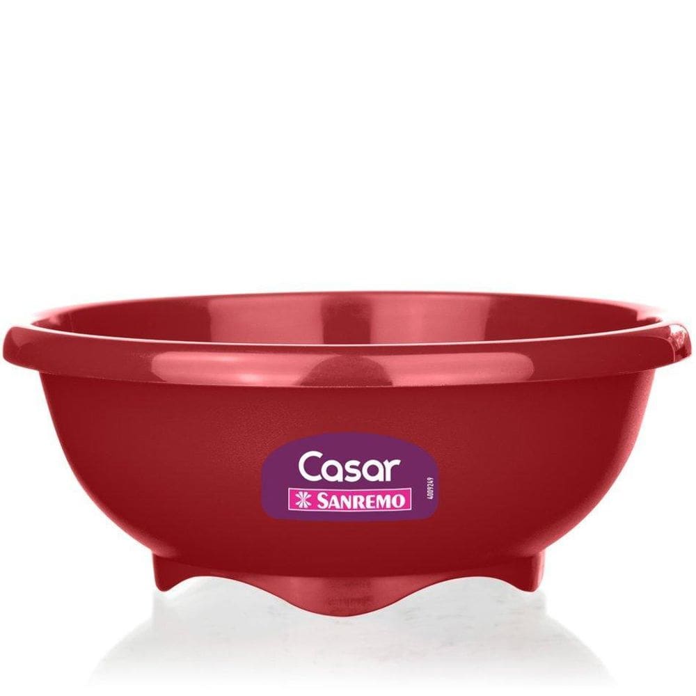 Tigela Bowl Plástico Multiuso Vermelho 2,4L Sr314/3 Sanremo