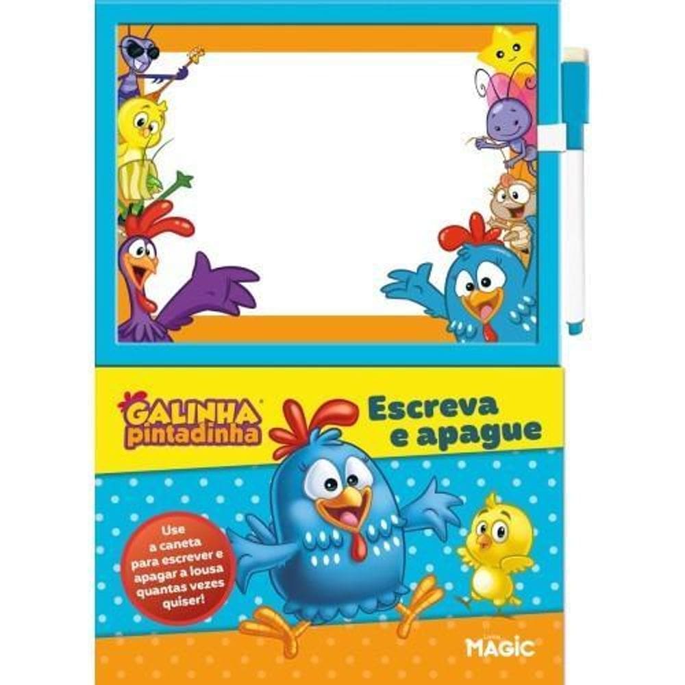 Livro Galinha Pintadinha - Escreva E Apague - Magic Kids