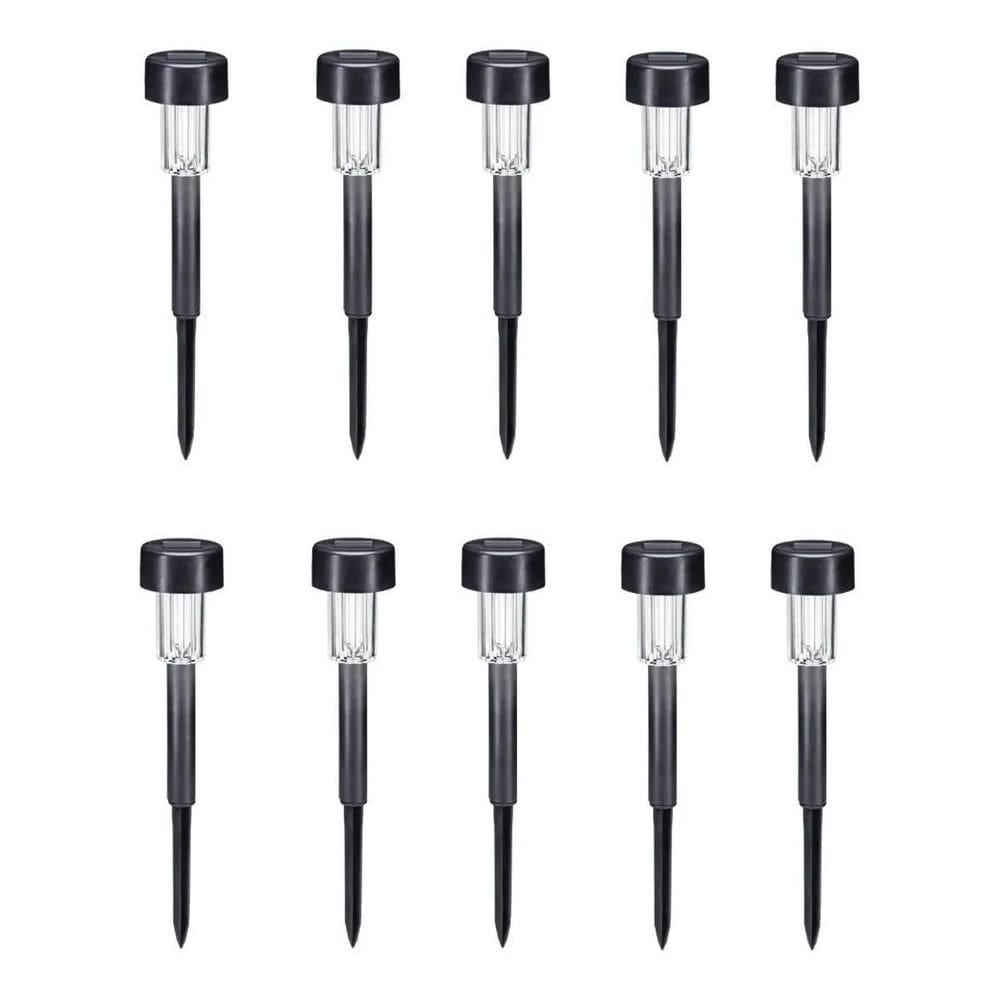 Kit 10 Luminária Balizador Espeto Jardim Solar Led Decoração