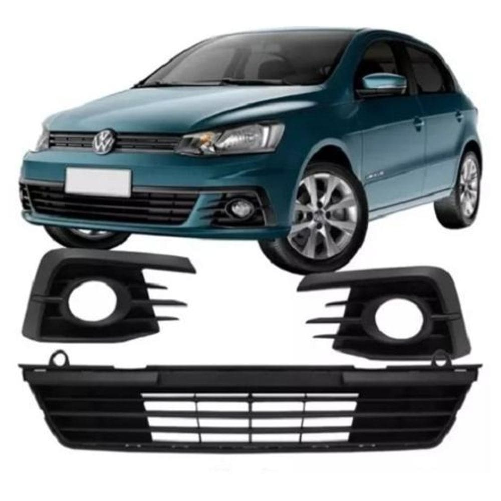 Grade Central + Milha Parachoque Gol Voyage G7 2016 17 2018
