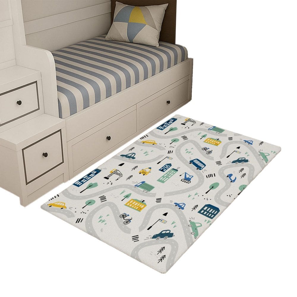 Tapete Infantil Estampado 1,00X1,35Decorativo Antiderrapante