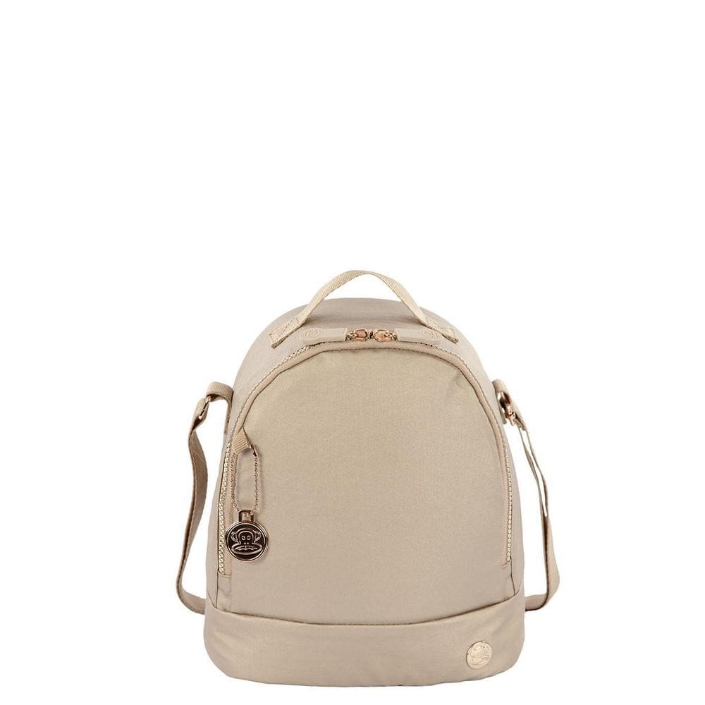 Lancheira Paul Frank Metálica Bege Grande