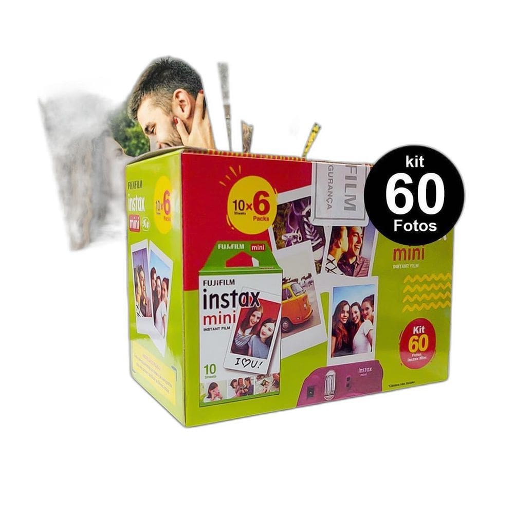 Filme Instax Mini 60 Fotos + Rápida 312,91