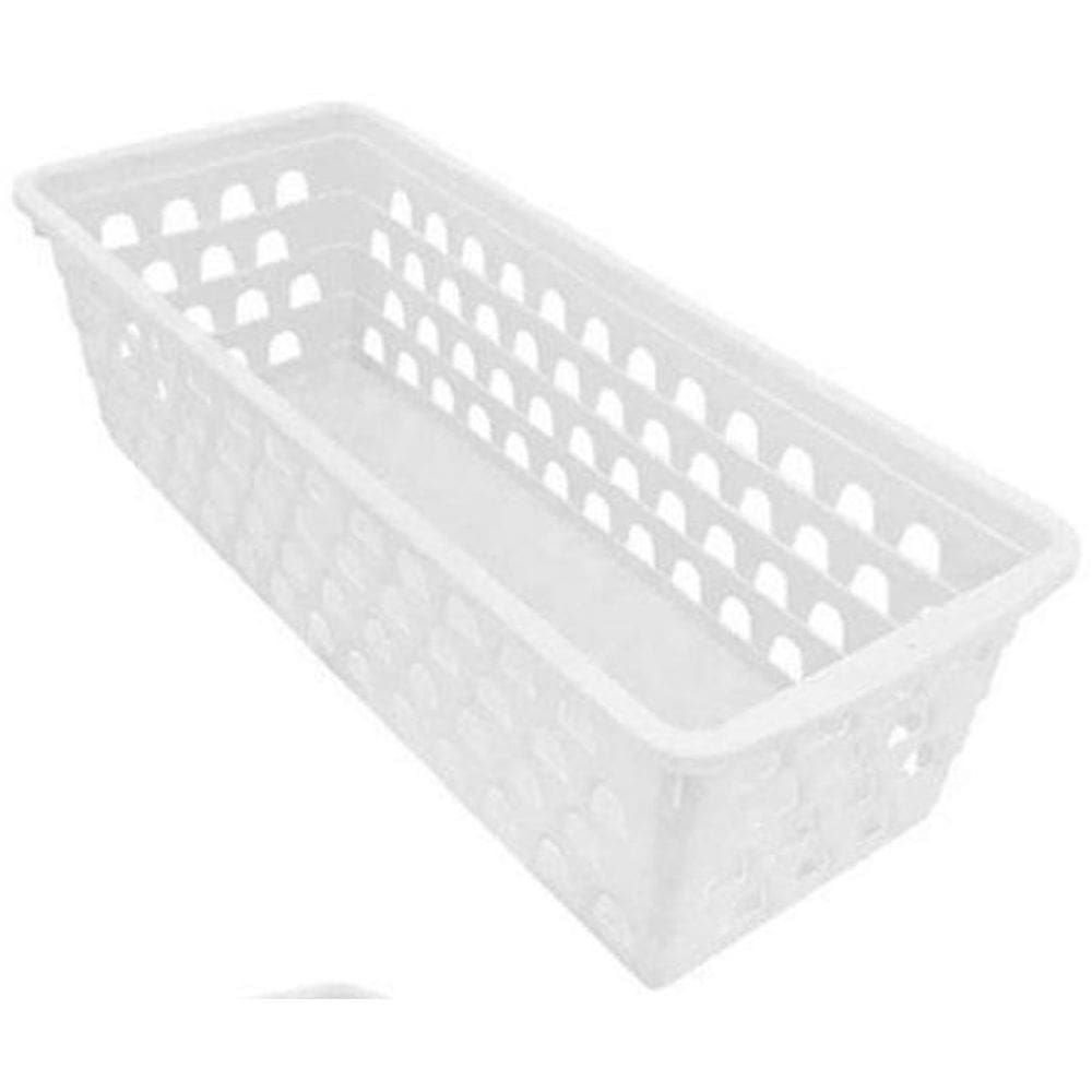 Kit 6 Caixa Multiuso Comprido Retangular Branco 0694 Uninjet