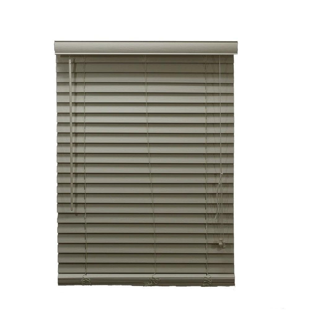 Persiana Horizontal Pvc 50Mm Natural Bege 80 L X 160 A