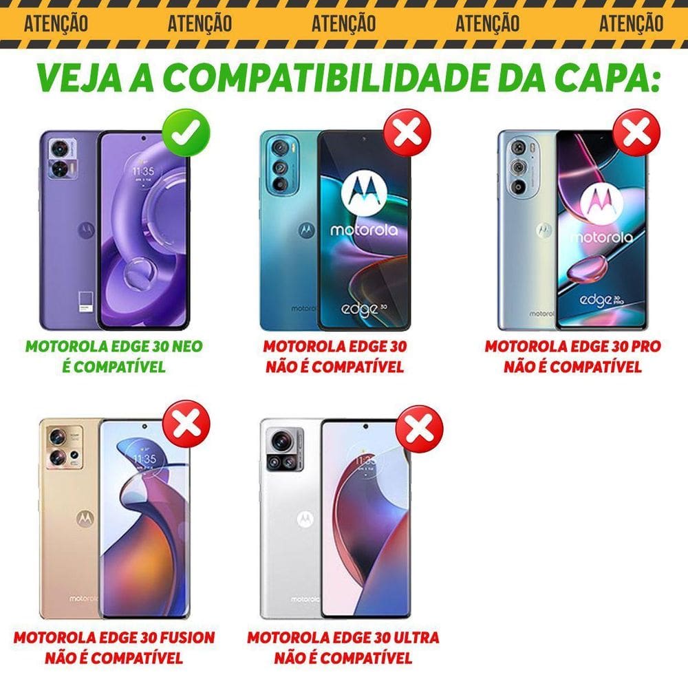 Capa Case para Moto Edge 30 Neo - Anti Impacto Preto