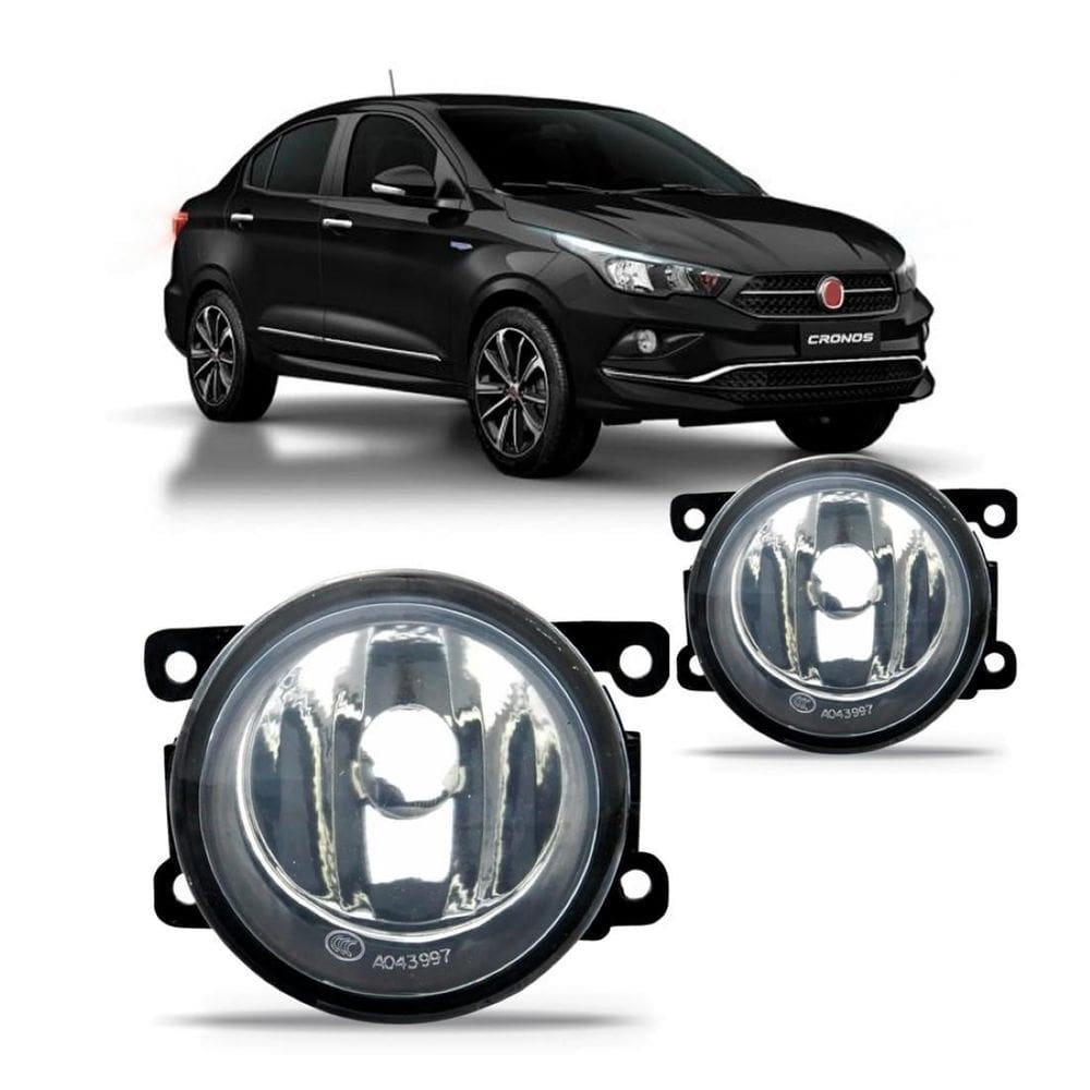 Par Farol Milha Auxiliar Fiat Cronos 2017/2020 Mod