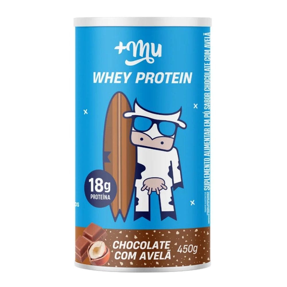 Whey Protein Concentrado Sabor Chocolate Com Avelã 450G +Mu