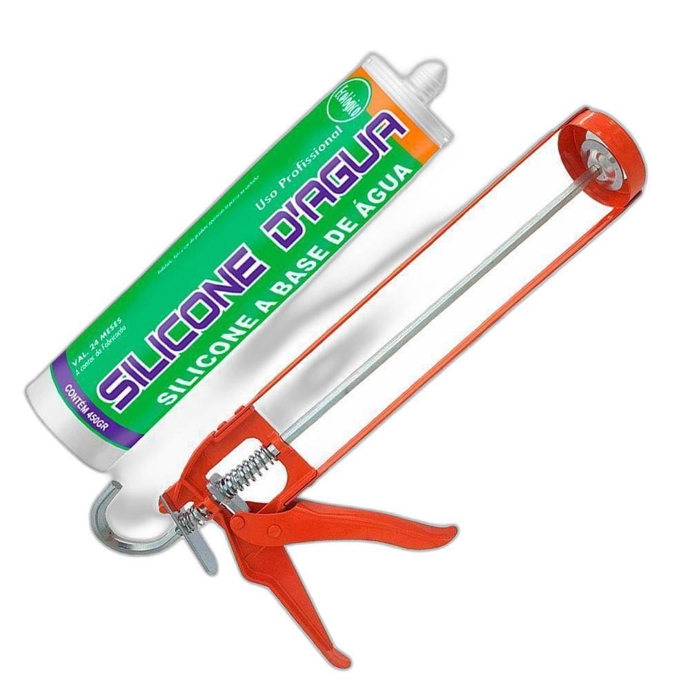 Silicone Bege 450G Selante Acrílico Base Dágua C/Aplicador
