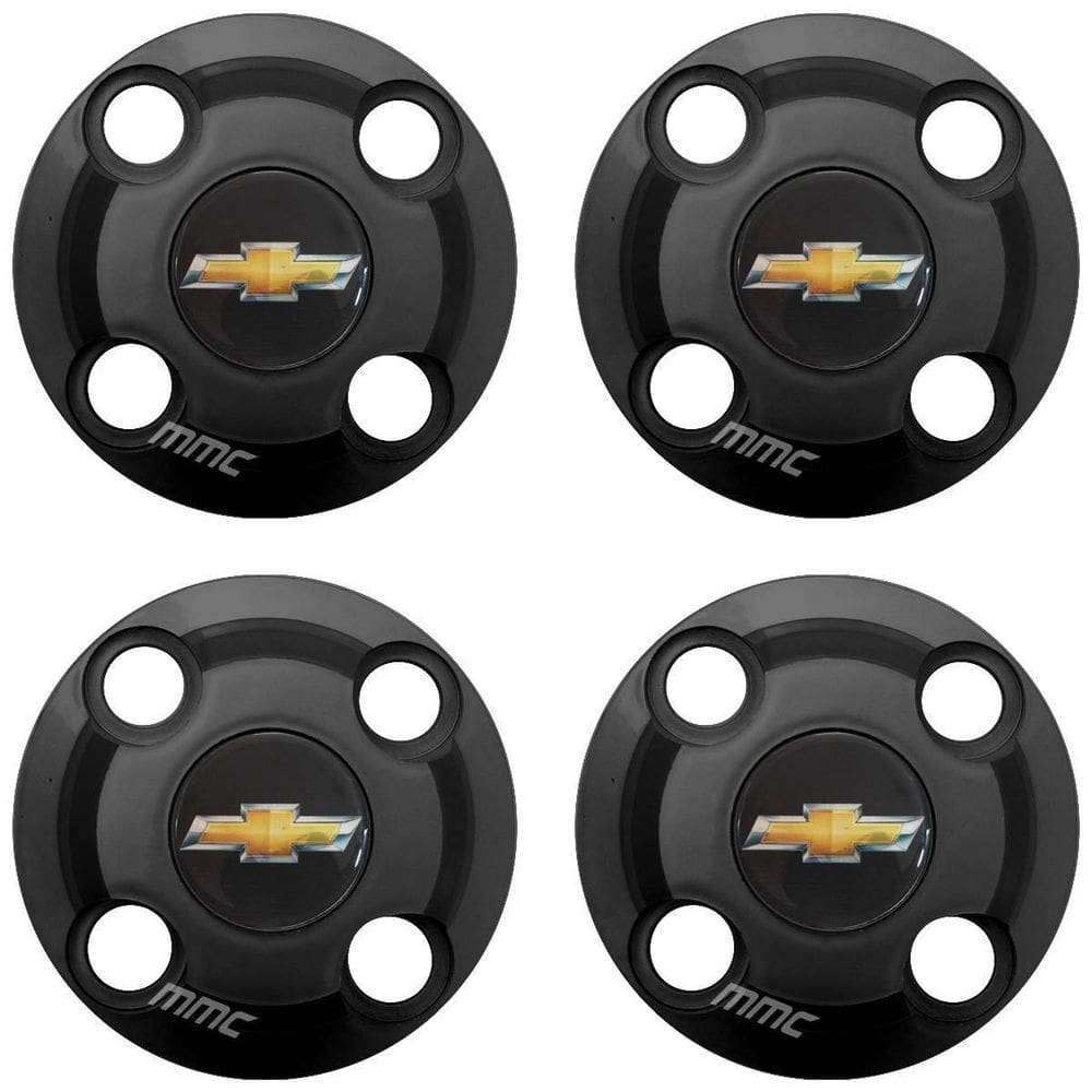 4Un Calota Centro Roda Onix Prisma Spin Preto Fosco Com Logo