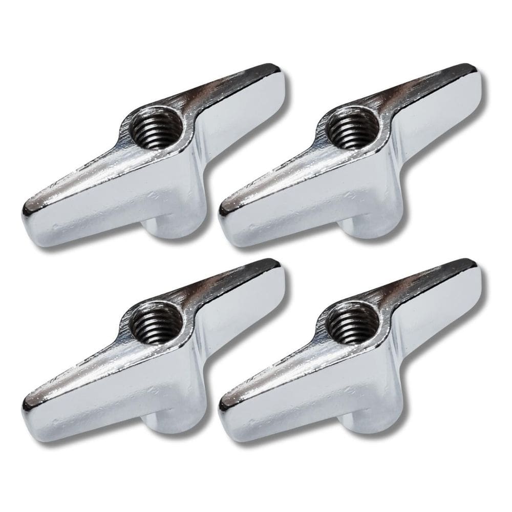 Kit 4 Borboleta Fêmea 8Mm Metal Cromado Prwnj Turbo