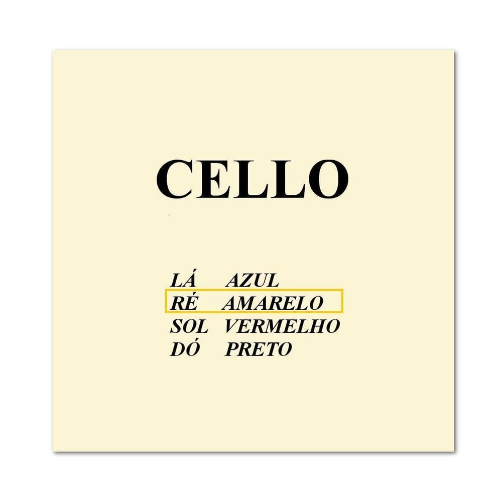 Corda Ré Cello M Calixto - Corda de Aço Ré LA Especial