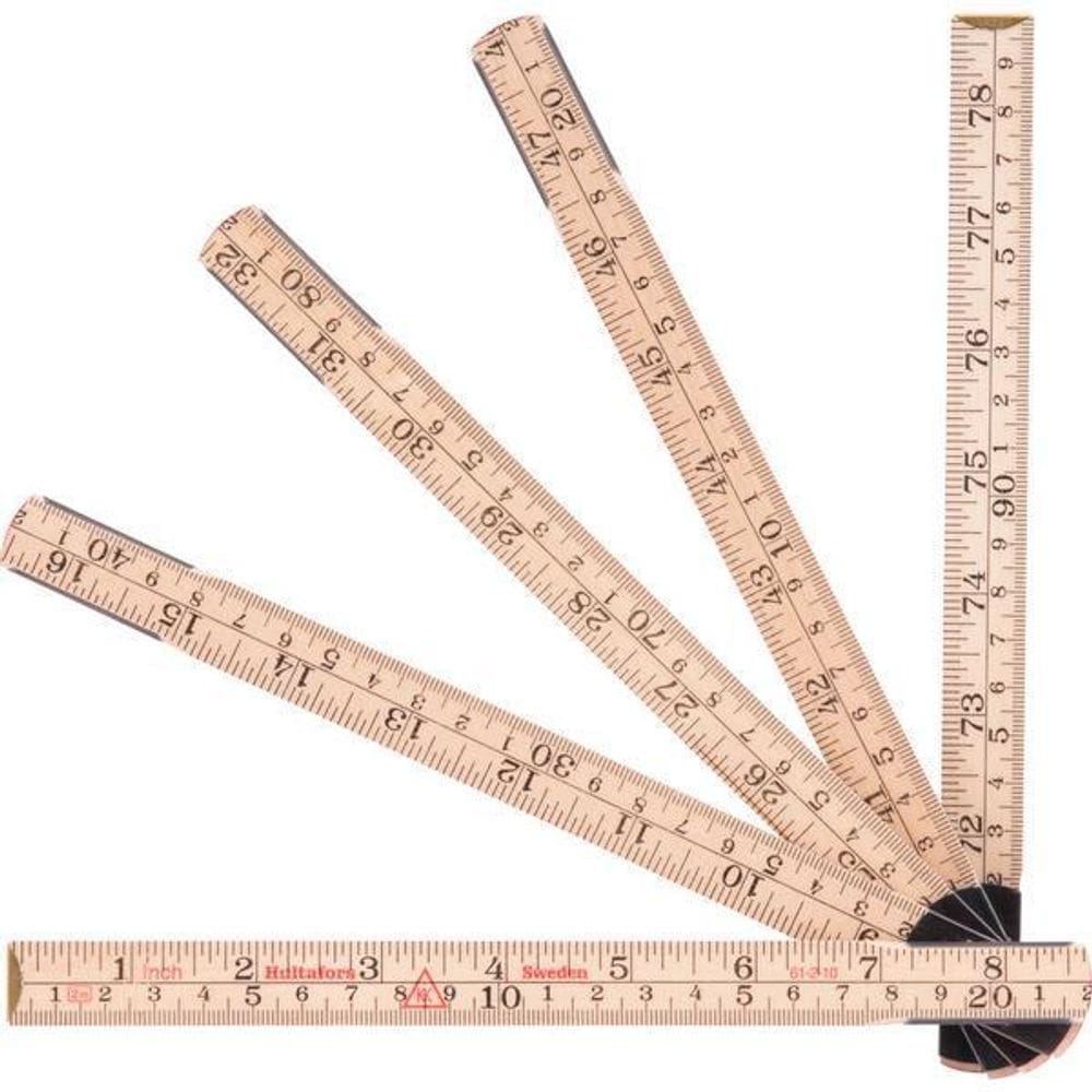 Escala Métrica 2 Metros 10 Dobras Madeira Natural - Vonder