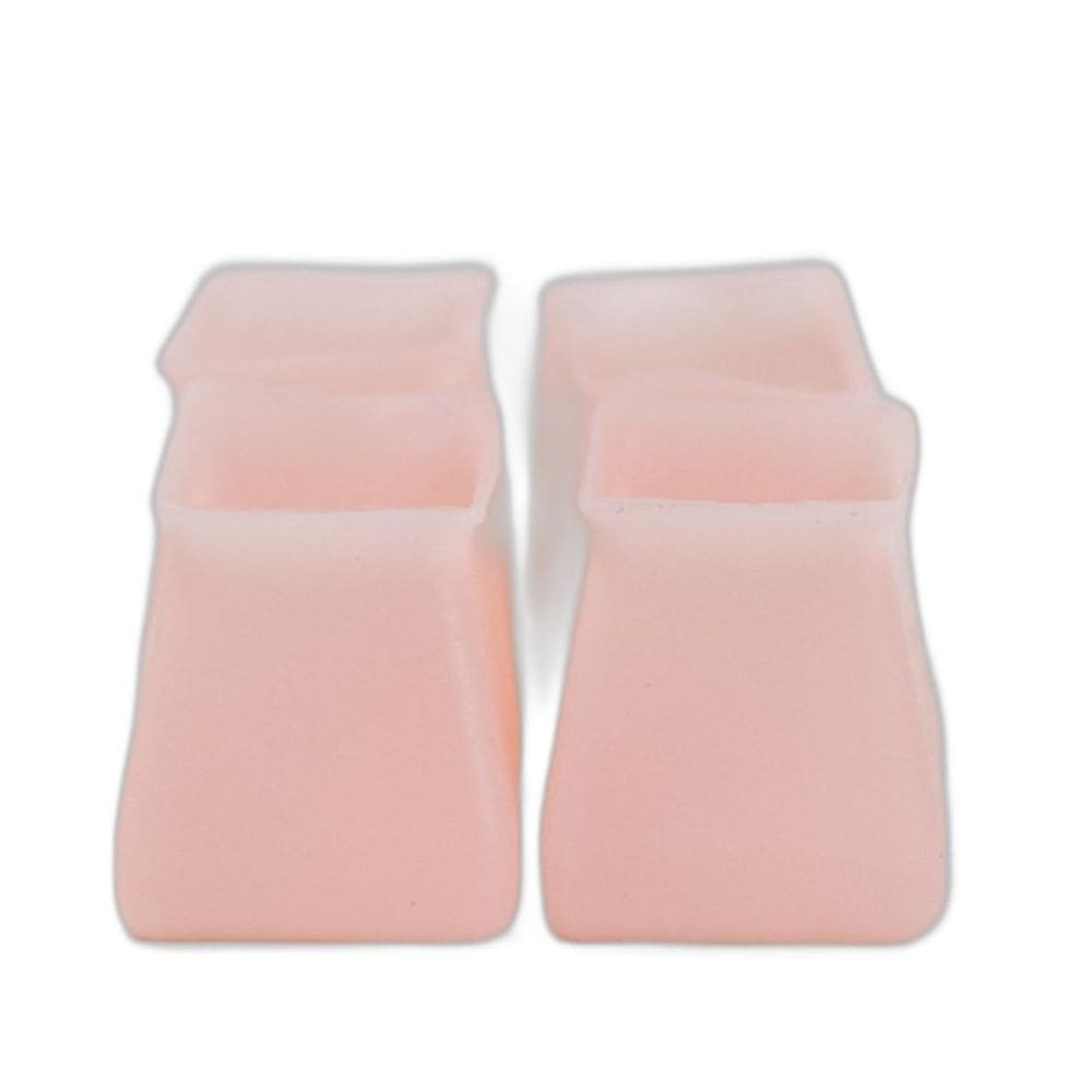 Kit 4 Capa De Silicone Cadeira Para Pé De Moveis Pé Quadrado