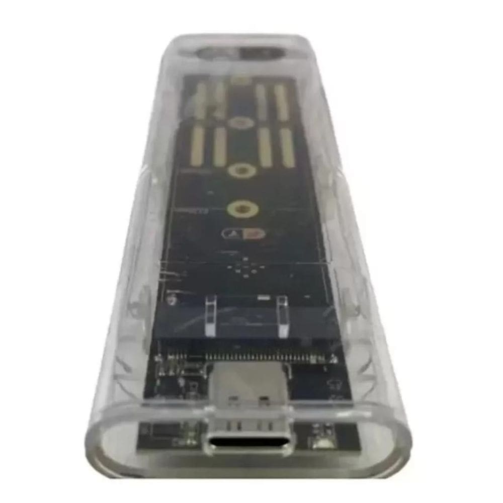 Case Ssd M2 Nvme E Ngff Tipo C Usb 3.1 Transparente Rápida