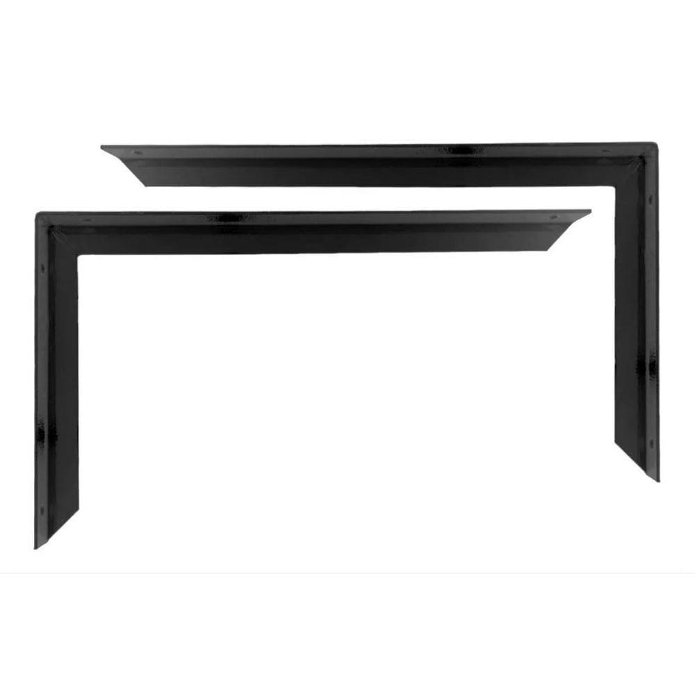 Kit 12 Suporte Mão Francesa Reforçada 30Cm Preto