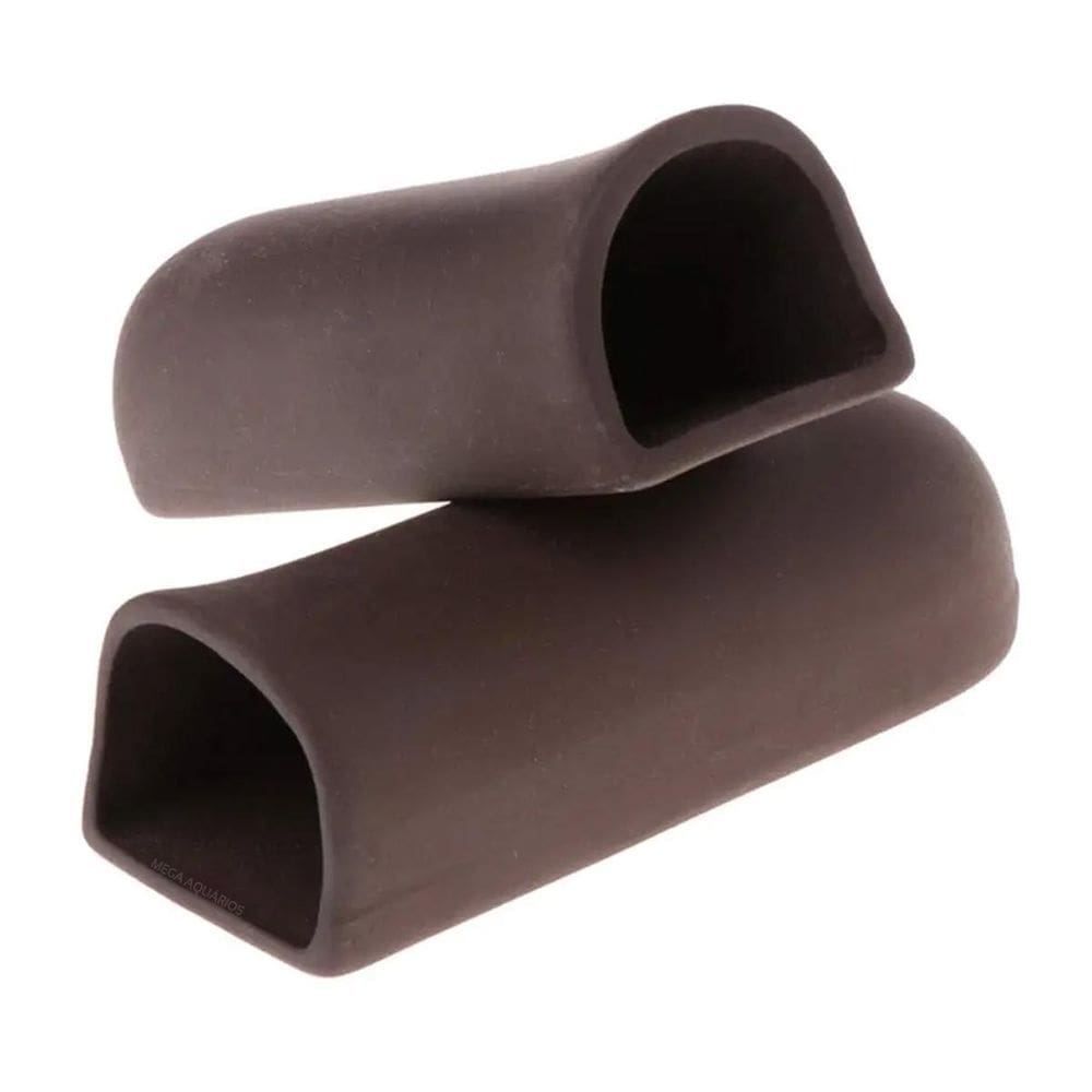 Enfeite Aquario 2 Tocas M Esconderijo Peixe De Fundo Cascudo